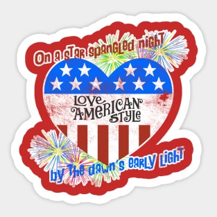 Love American Style, distressed Sticker